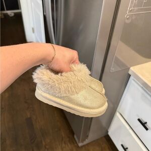 UGG Gold Furry Boots